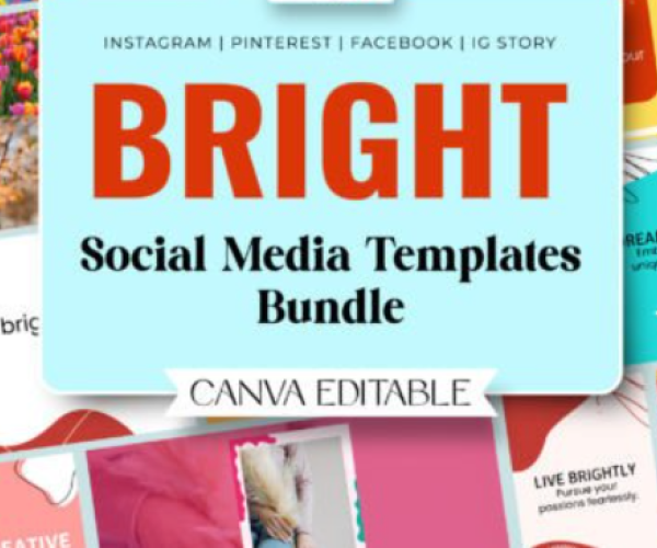 Bright Social Media Template Bundle